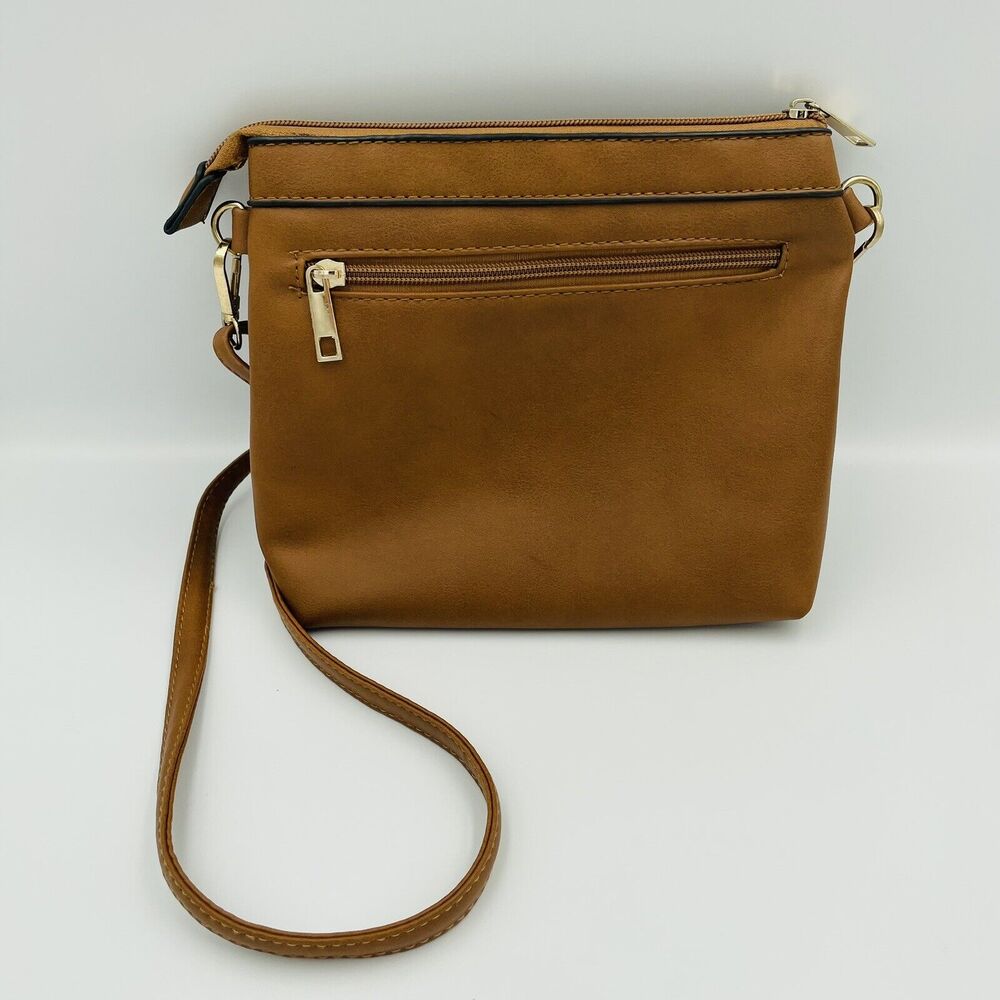 Unbranded Small Brown Faux Pebbled Leather Purse‎ With Bling - Picture 5 of 10